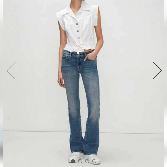 7 For All Mankind "A Pocket" Flare Leg Jeans - Picture 1 of 16